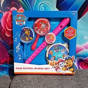 Paw Patrol Pink and Blue Music Set with Recorder, Tambourine & Maracas